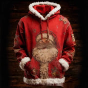 European And American Winter Merry Christmas Hoodie With Pocket hercurva