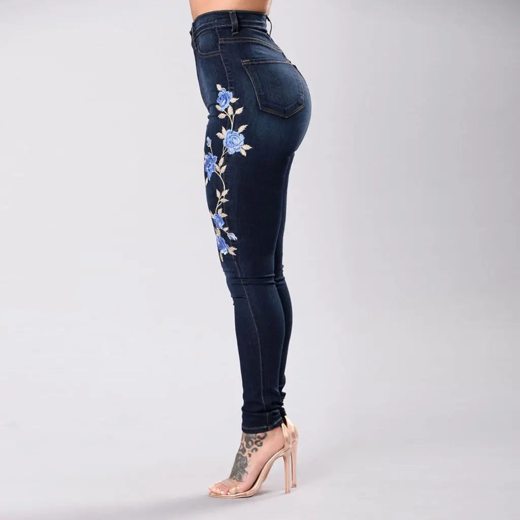 European and American embroidered jeans hercurva