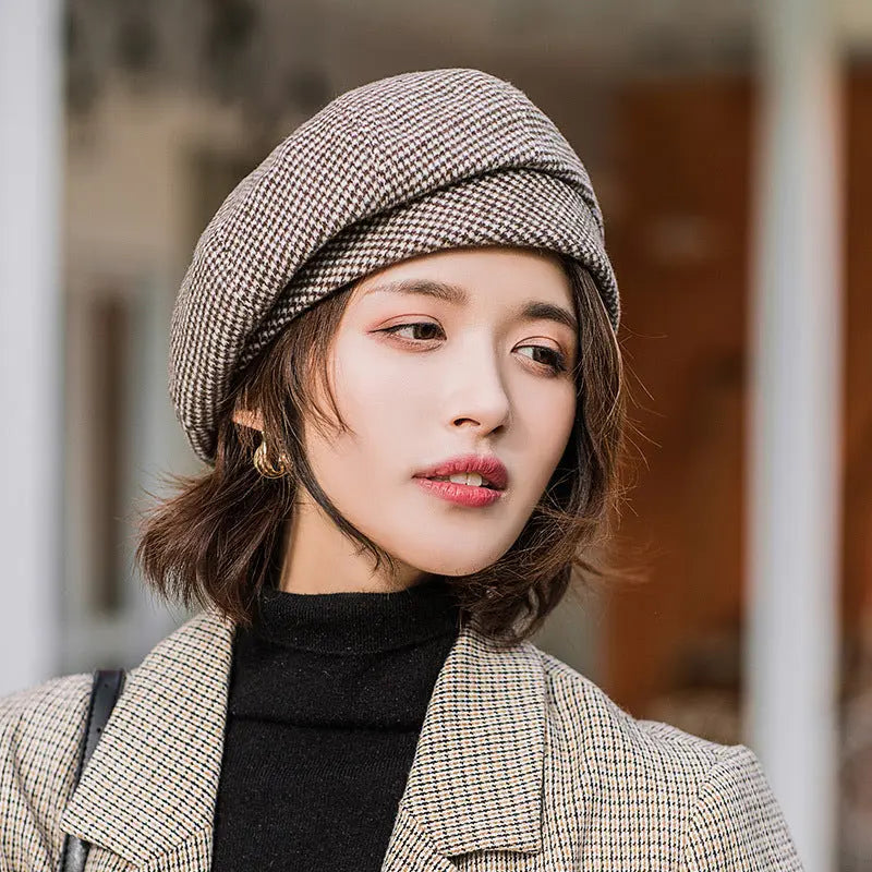 Korean Version Of British Retro Octagonal Hat hercurva