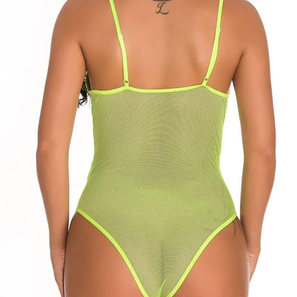 Women's Mesh Lace Sling Bodysuit hercurva