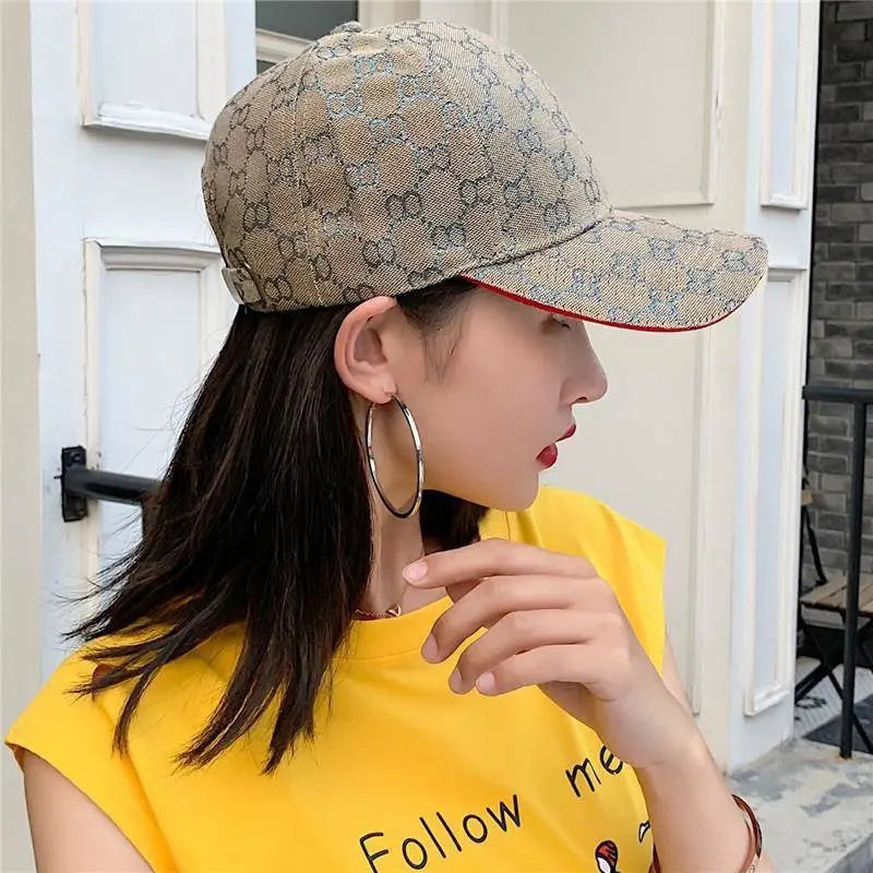 Gold grid baseball cap hercurva