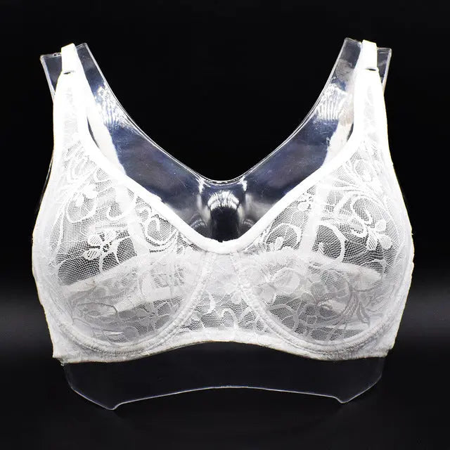 Plus Size Lace Bras For Women Underwired BH Hollow Out hercurva