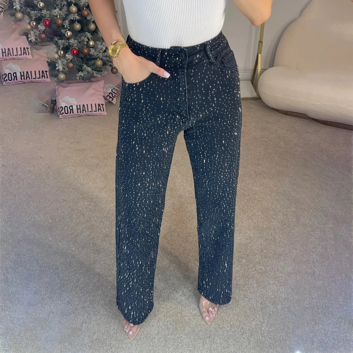 Summer High Waist All-matching Pants Women's Denim hercurva