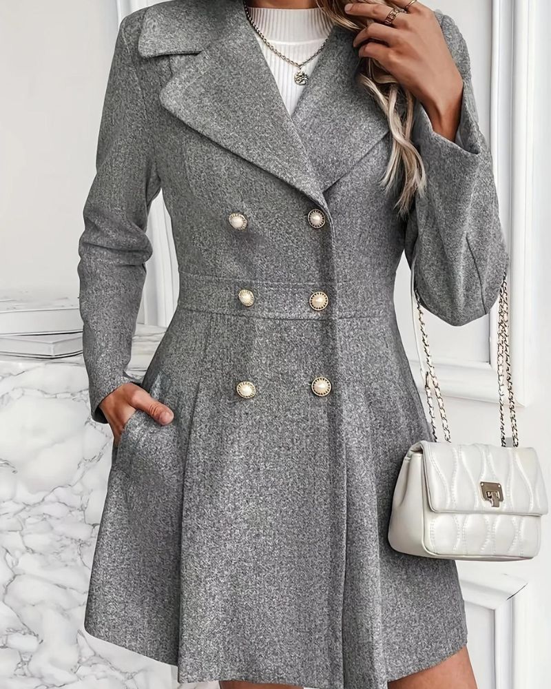 CARIS - PLEATED WOOL COAT VEV42197