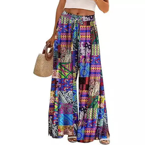 Women's Summer Bohemian Wide-leg Pants hercurva