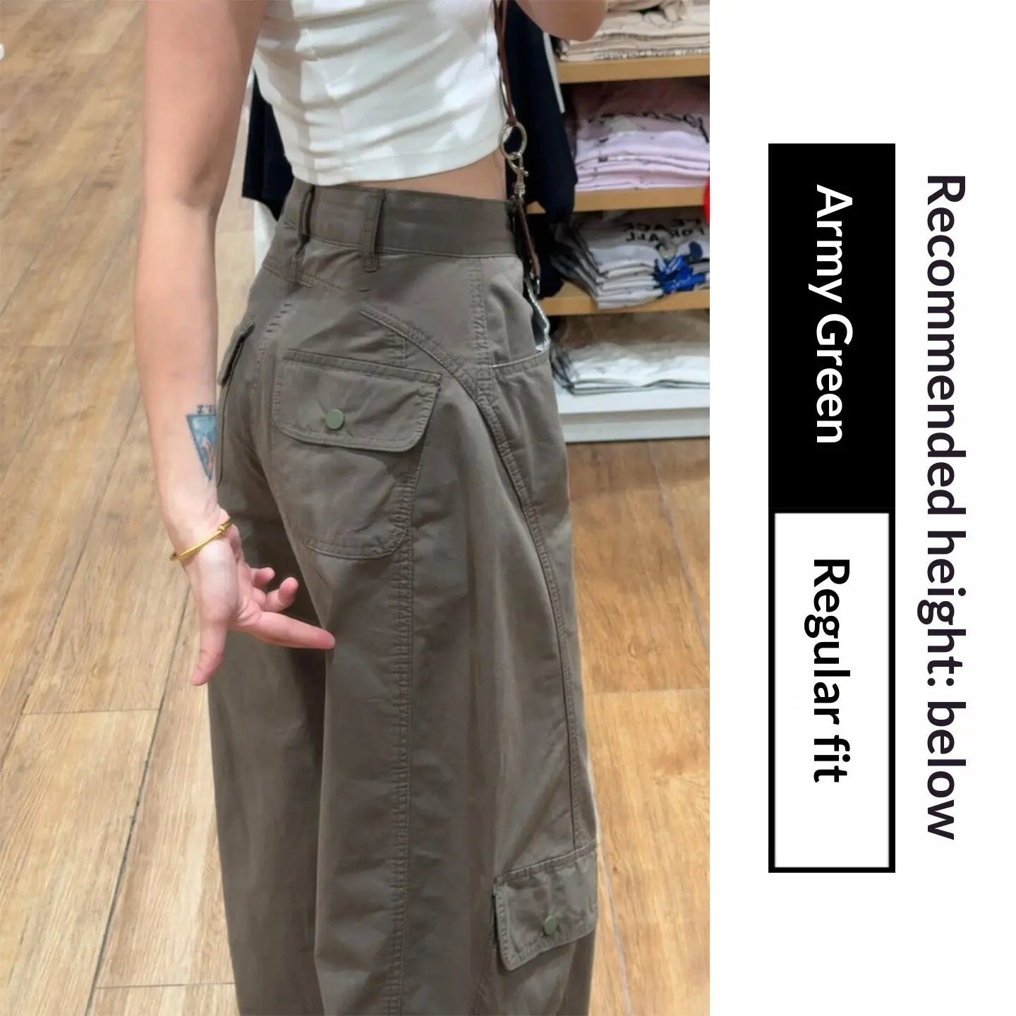 American-style Vintage Work Pants For Women Autumn Winter hercurva