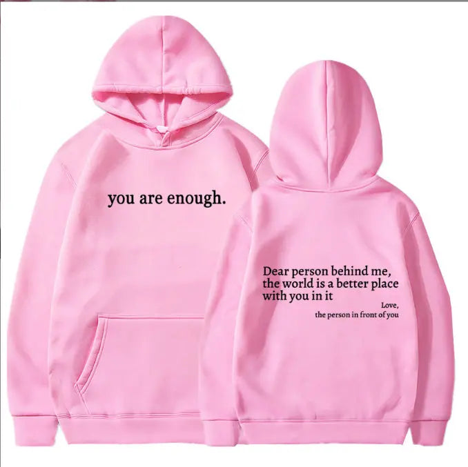 Women's Brushed Hoody Plain Letters hercurva
