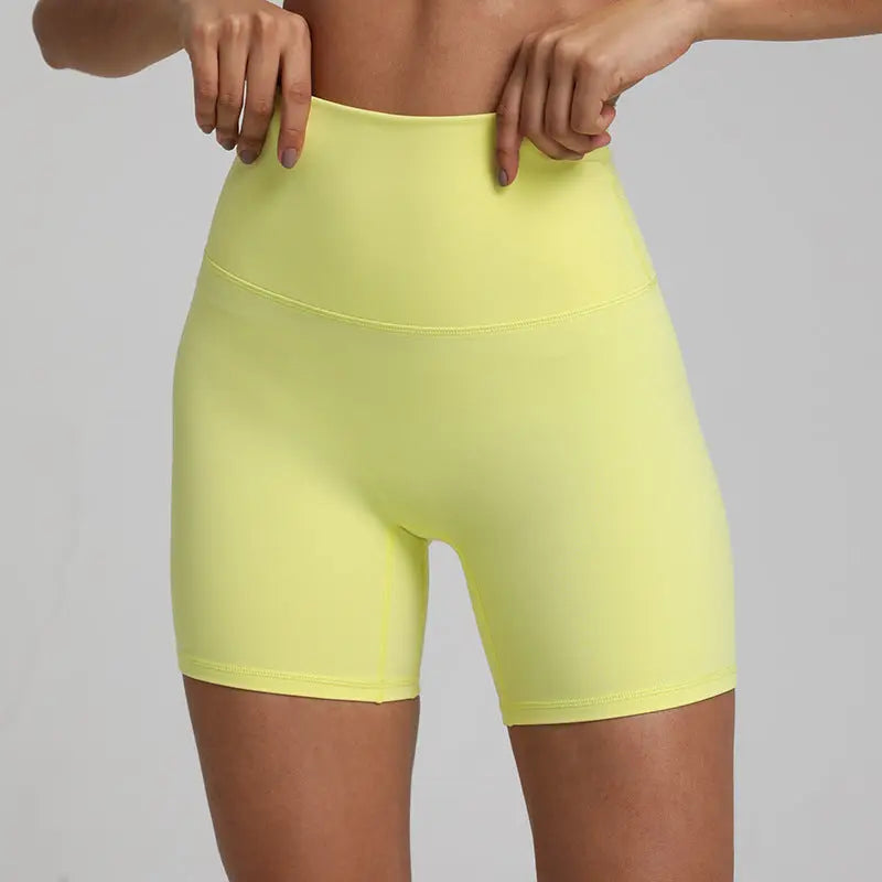 Nude Feel Yoga Quick-drying Breathable Slim Fit Sports Shorts hercurva