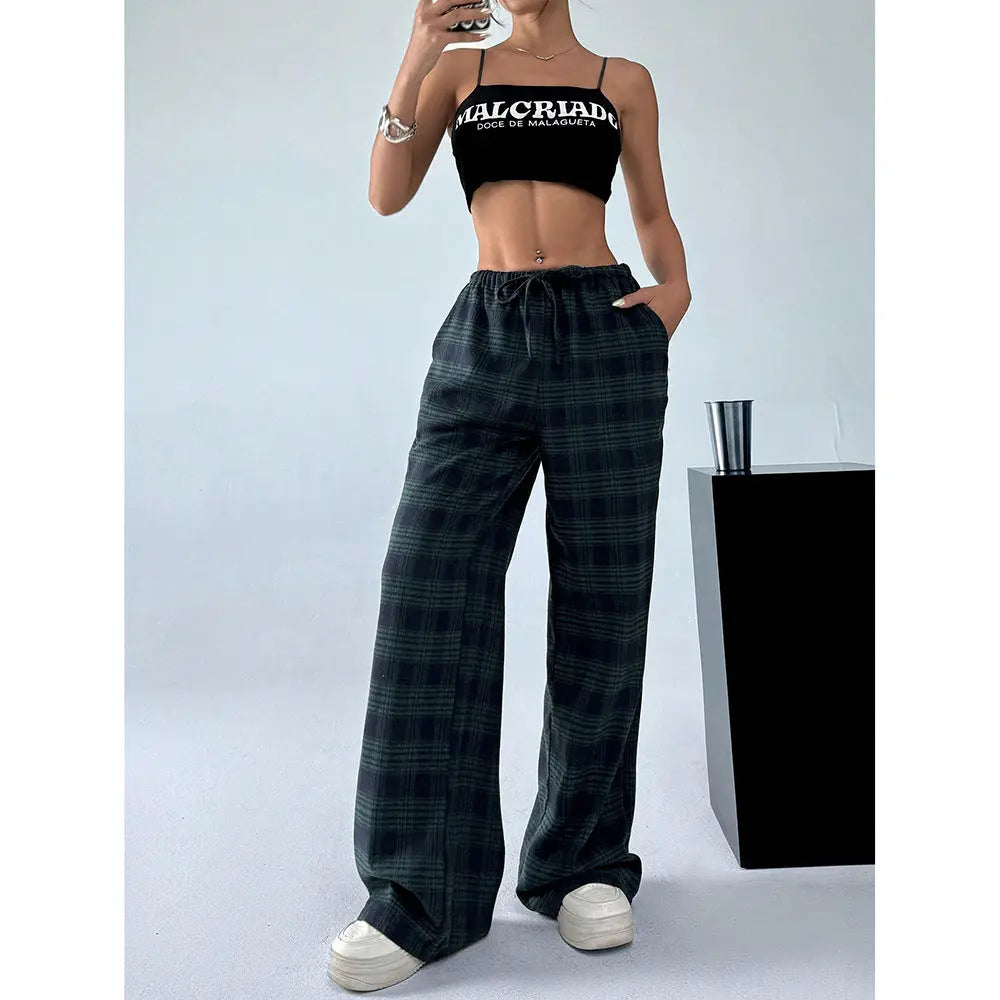 Leopard Print Floral Print Casual Jumpsuit Wide Leg Loose hercurva