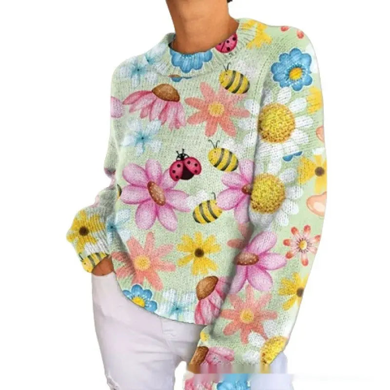 Women's Round-Neck Casual Commuter Sweater hercurva