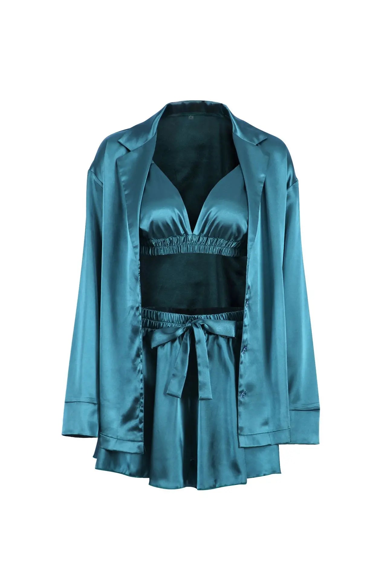 Luxury Comfortable Pajamas For Women 3 Piece Loungewear Set hercurva