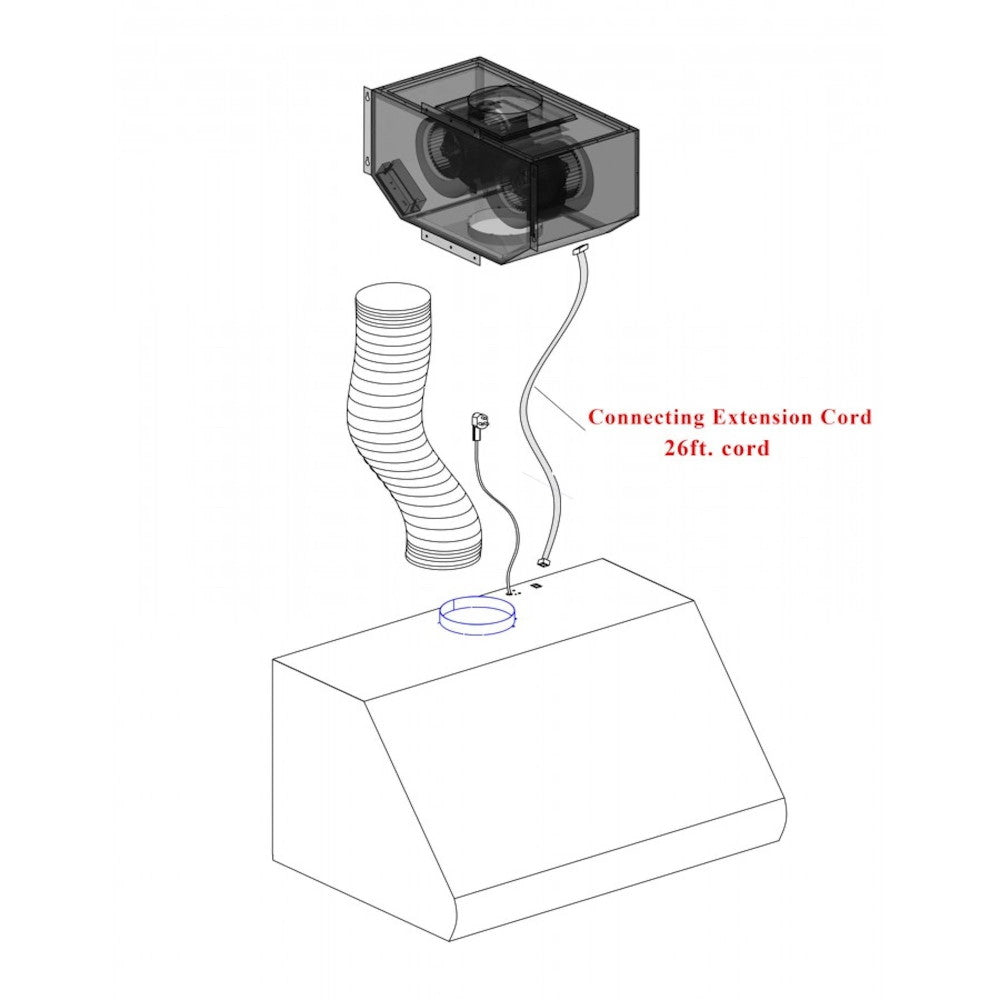 ZLINE Remote Blower Range Hood Insert In Stainless Steel (721-RD)