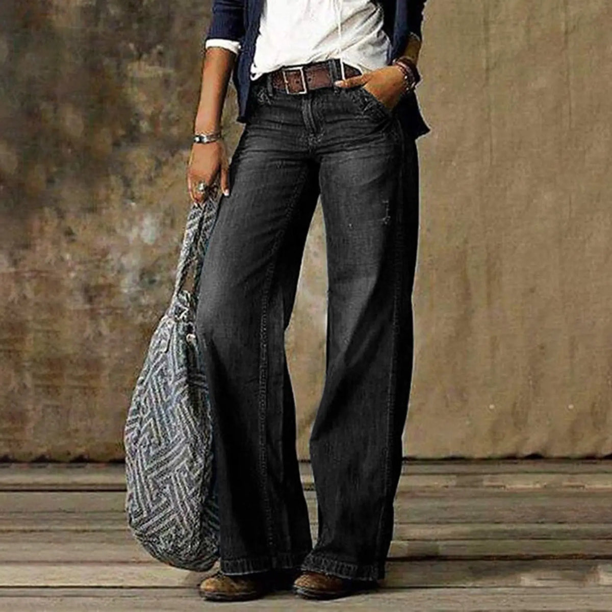 Pocket Casual Fashion Straight-Leg Jeans hercurva