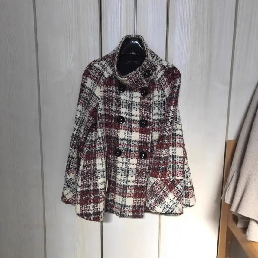 Women's Thickened Classic Style Plaid Coat hercurva