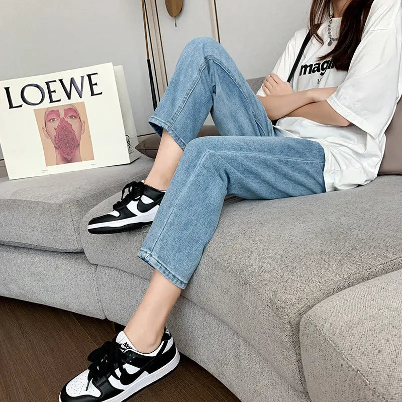 Women's High Waist Jeans Loose Slimming hercurva