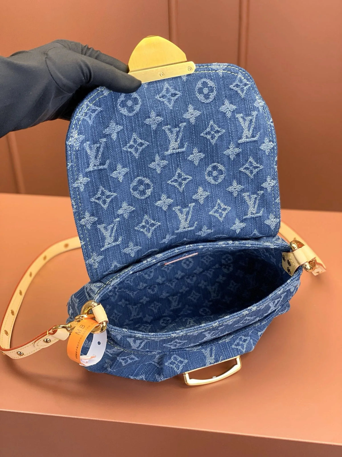 LV Sunset 27cm Monogram Blue Denim