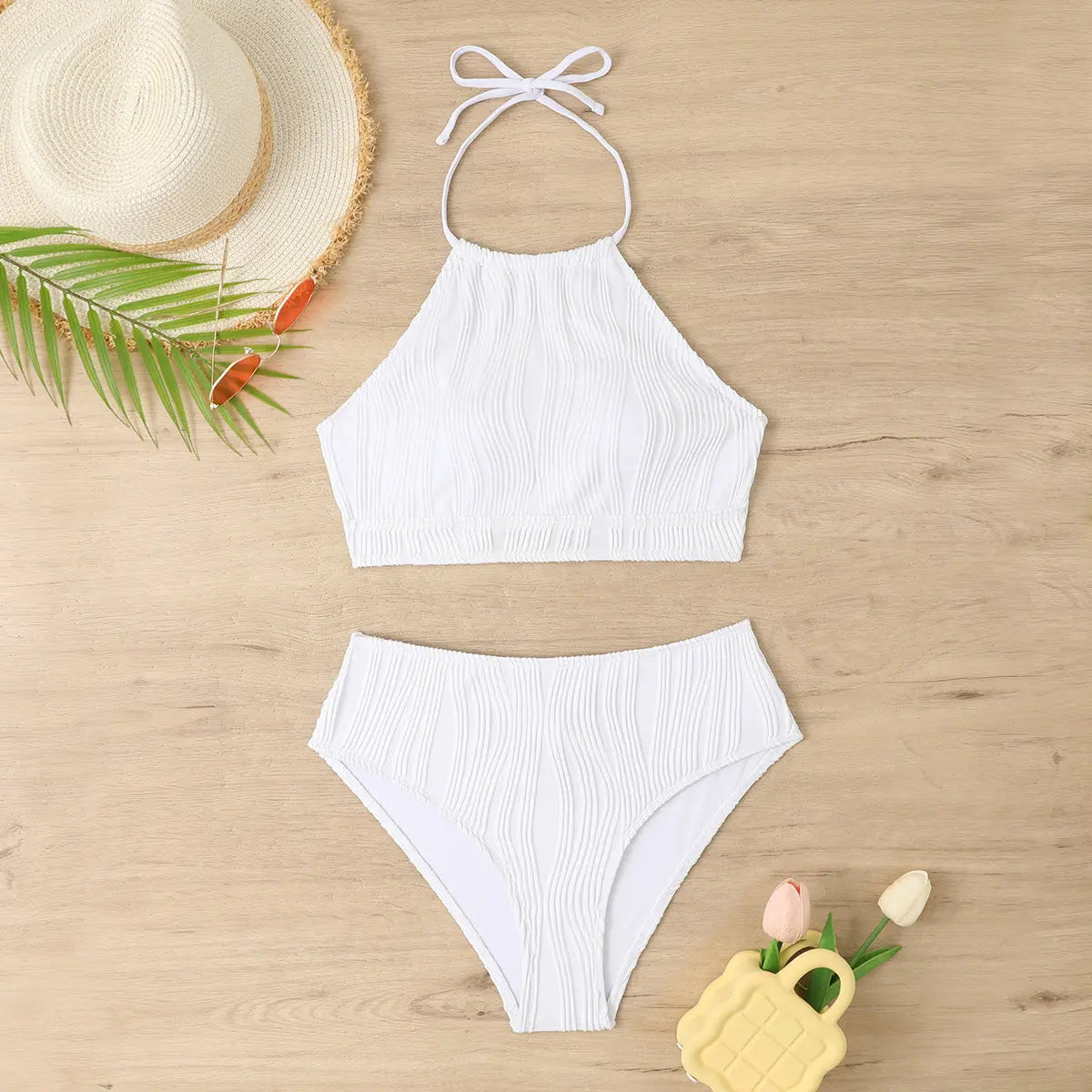 Fashion High Waist Apron Conservative Swimwear hercurva
