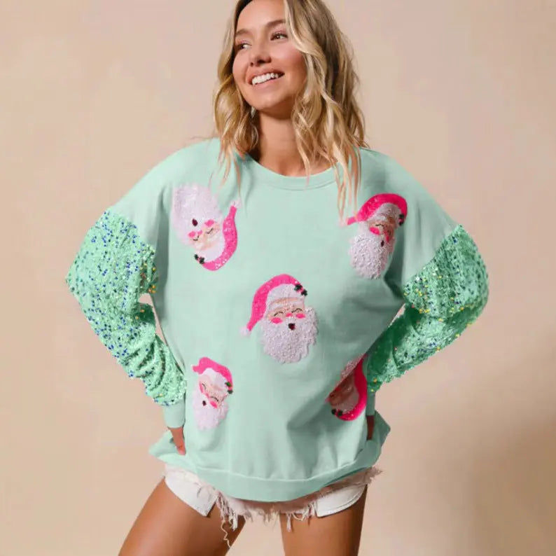 European And American Women's Clothing Christmas Long-sleeved Sweater hercurva