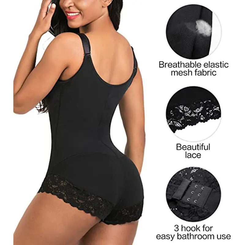 Contracting Hip Lifting Tights Body Shaping Underwear Shapewear Siamese Triangle Zipper Shapewear hercurva