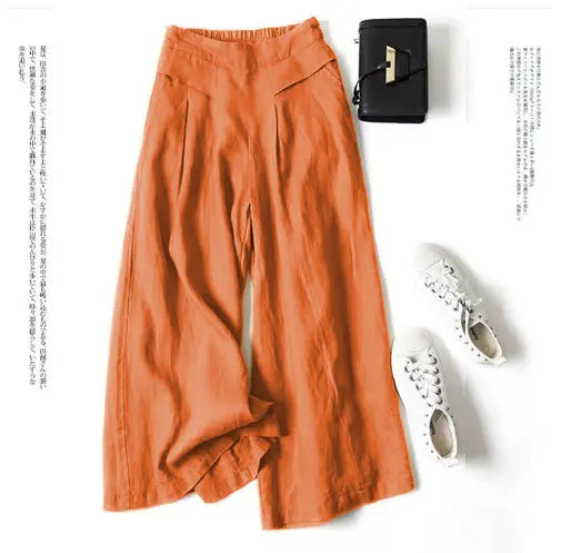 Women's High Waist Thin Slim Ninth Pants hercurva