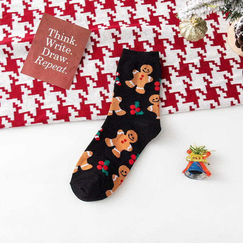 Snowman Elk Celebration Big Red Stockings hercurva