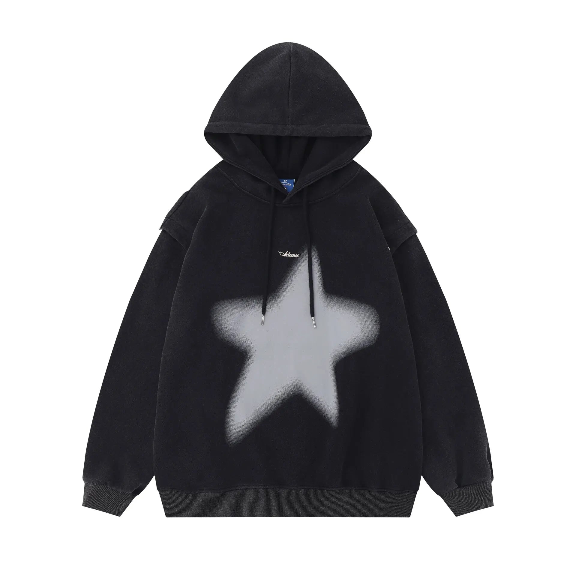 American-style XINGX Printed Distressed Detachable Sweater Autumn Couple Loose Top hercurva
