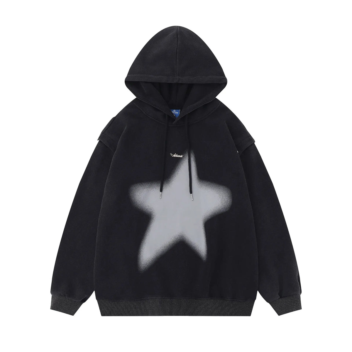 American-style XINGX Printed Distressed Detachable Sweater Autumn Couple Loose Top hercurva