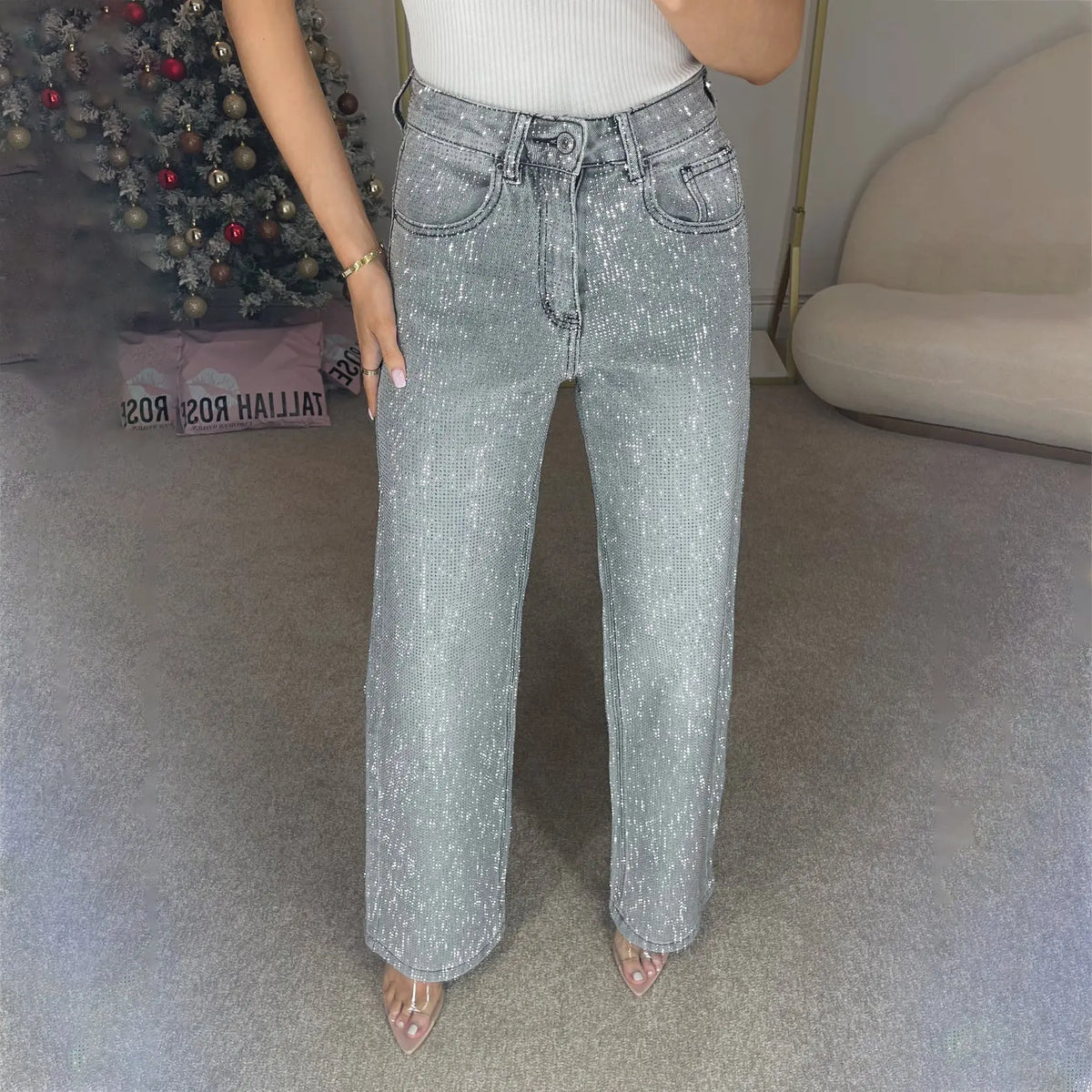 Summer High Waist All-matching Pants Women's Denim hercurva