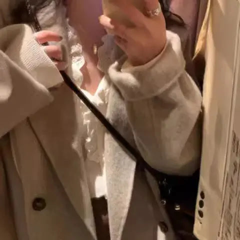 Cotton And Thickening Women's Small Woolen Overcoat hercurva