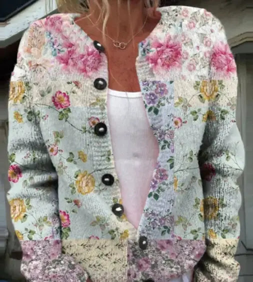 3D Digital Printing Cardigan Knitted Coat hercurva