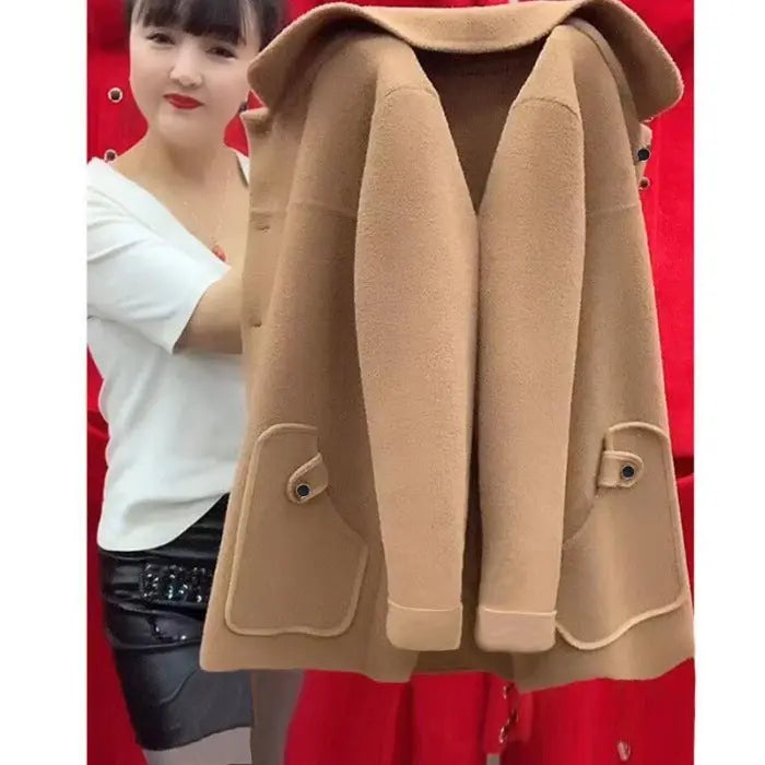 Woolen Coat Outerwear Women hercurva
