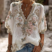 3D-printed Chic Short-sleeve Top For Fall Womens Style hercurva
