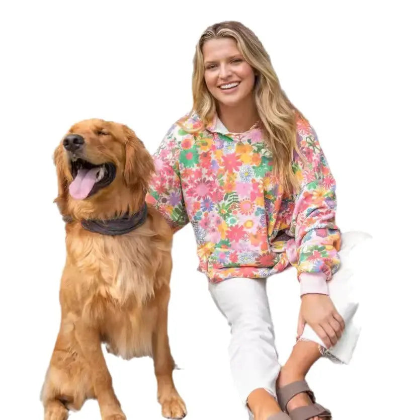 Women's Digital Printed Hoodie hercurva