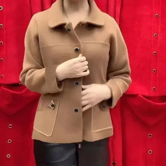 Woolen Coat Outerwear Women hercurva