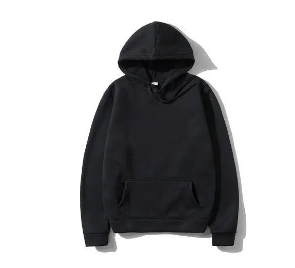 Cotton Fleece Solid Color Hoodie Sweatshirt hercurva