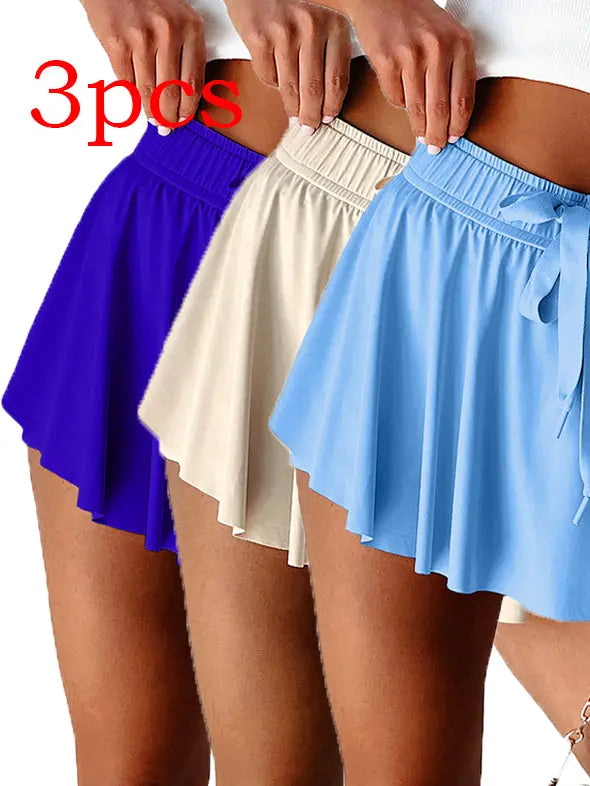 Minimal Versatile High Waist Pleating Lace-up Casual Shorts hercurva