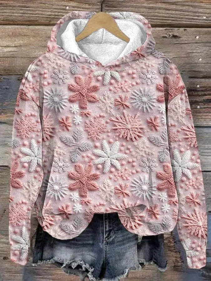 3D Digital Printing Christmas Couple Hooded Sweater Female hercurva