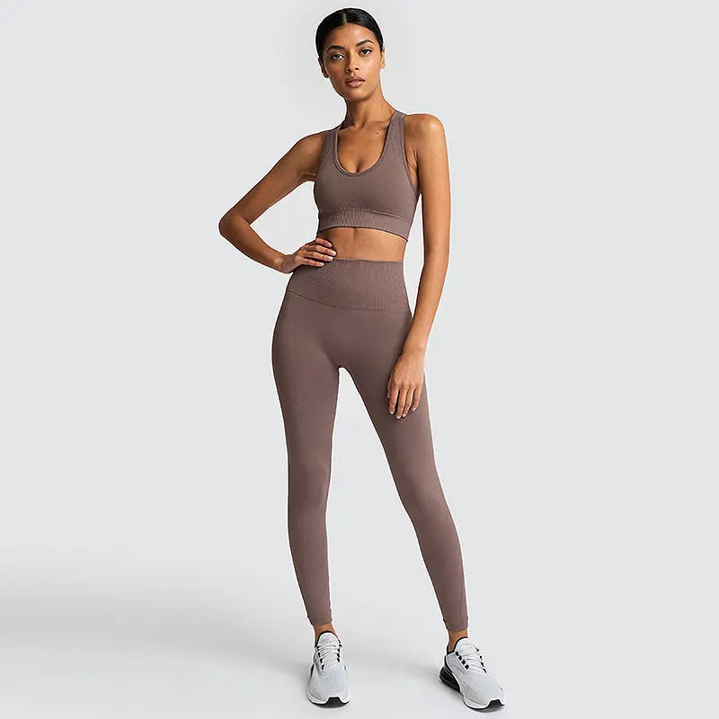 Seamless Gym Set Nylon Woman Sportswear hercurva