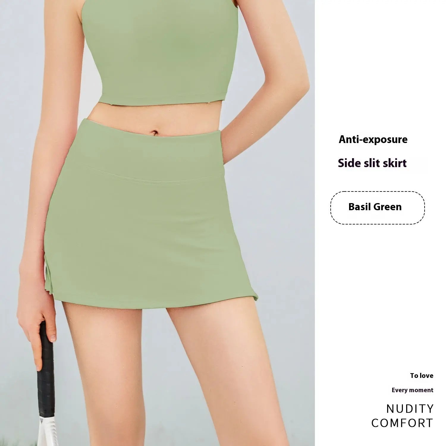 Anti-exposure Fake Two-piece Sports Mini Short Culottes hercurva