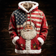 Women's Winter Merry Christmas Hoodie With Pockets hercurva