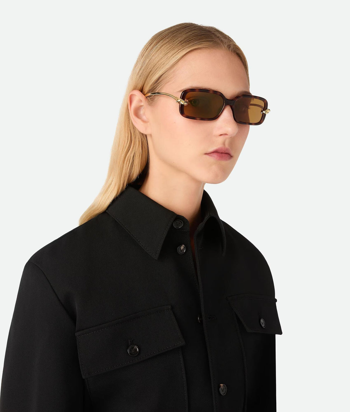 Bottega Veneta 2026 Knot Rectangular Sunglasses 149607
