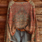 Solid-color Polyester Printed Top For Women hercurva