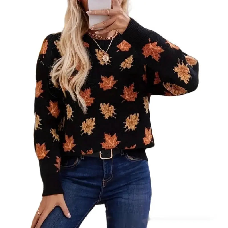 Women's Round-Neck Casual Commuter Sweater hercurva
