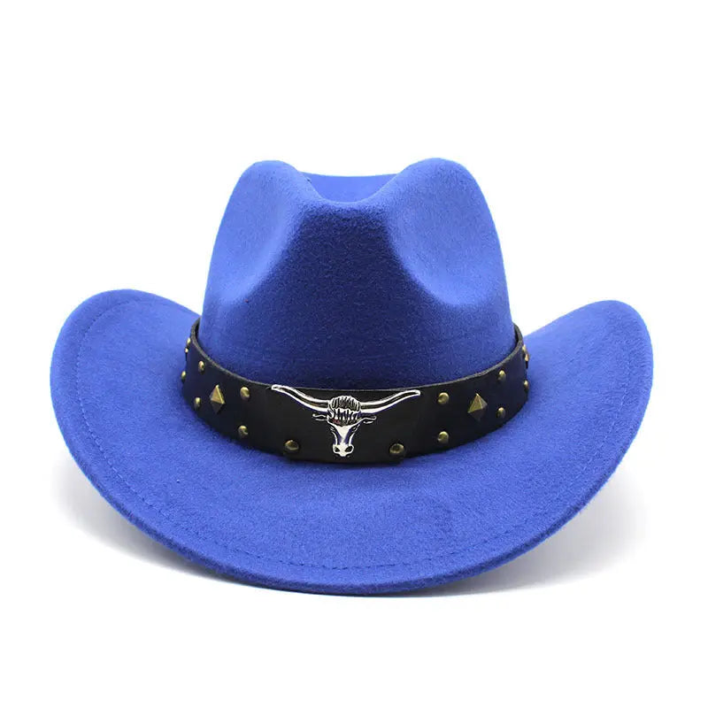 Polyester Retro Jazz Western Cowboy Hat hercurva