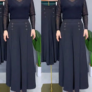 Women's Loose Fashion High Waist Thin Wide Leg Pants hercurva