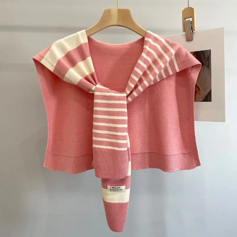 Women's Outer Wear High-grade Matching Shirt Knitted Scarf hercurva