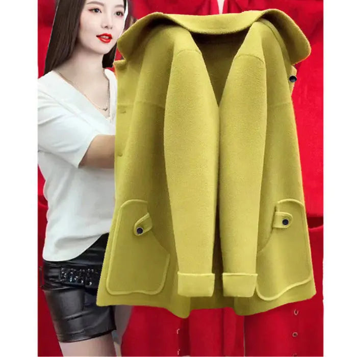 Woolen Coat Outerwear Women hercurva