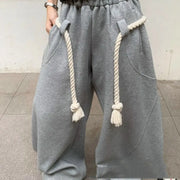 Athleisure Streetwear Sassy Summer Thin Loose Cut-Out Pants hercurva
