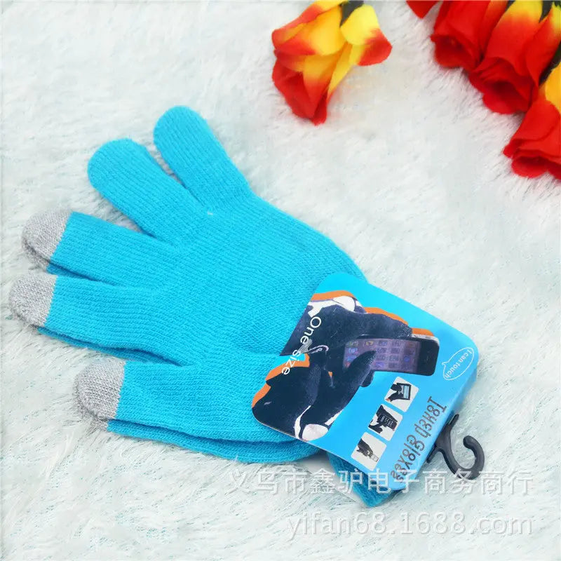 Touch screen gloves warm knit wool touch screen gloves winter touch gloves hercurva