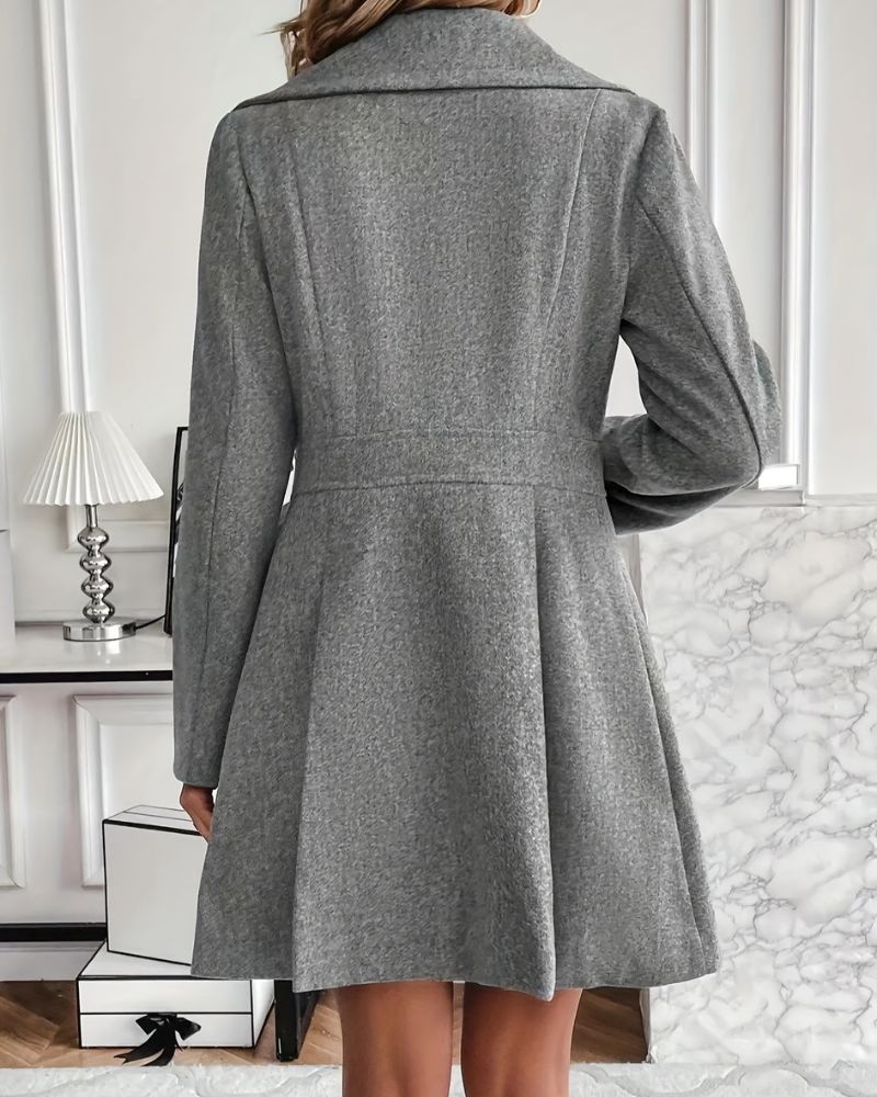 CARIS - PLEATED WOOL COAT VEV42197